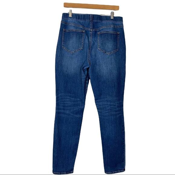 Lands’ End Semi High Rise Skinny Ankle Jeans Women’s Medium Blue Wash Size 12 - Picture 2 of 6